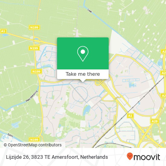 Lijzijde 26, 3823 TE Amersfoort map