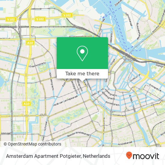 Amsterdam Apartment Potgieter map