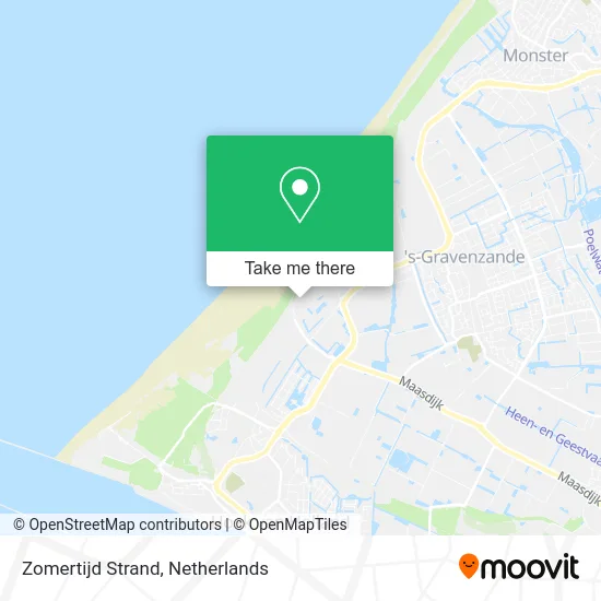 Zomertijd Strand map