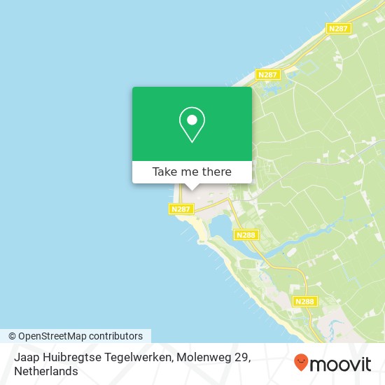 Jaap Huibregtse Tegelwerken, Molenweg 29 map