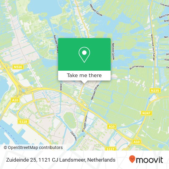 Zuideinde 25, 1121 CJ Landsmeer map