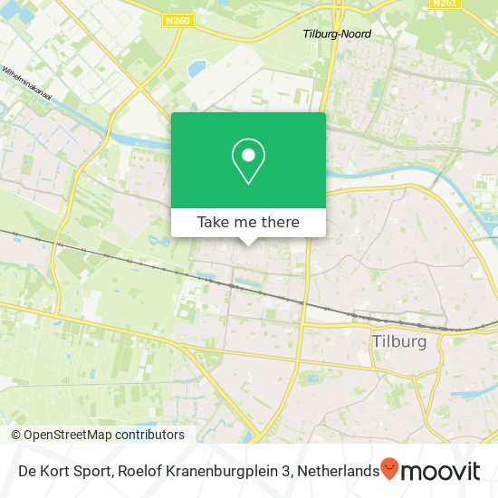 De Kort Sport, Roelof Kranenburgplein 3 map