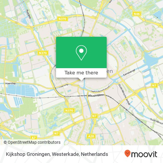 Kijkshop Groningen, Westerkade map