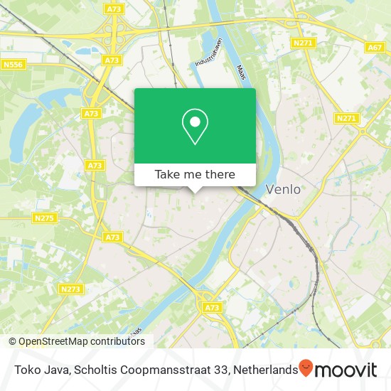 Toko Java, Scholtis Coopmansstraat 33 map