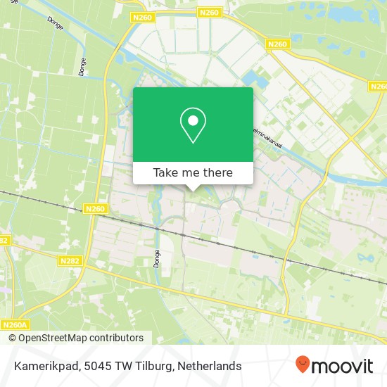 Kamerikpad, 5045 TW Tilburg Karte