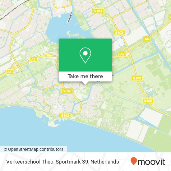 Verkeerschool Theo, Sportmark 39 Karte