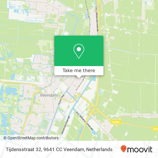 Tijdensstraat 32, 9641 CC Veendam map