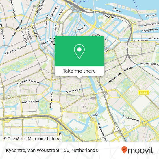 Kycentre, Van Woustraat 156 map