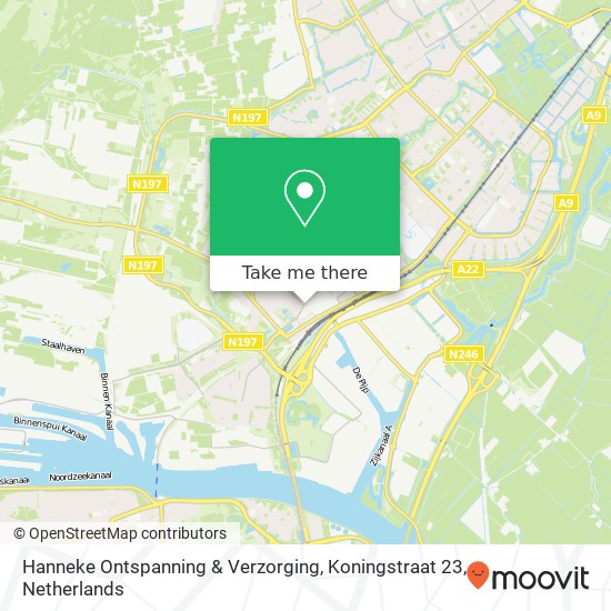 Hanneke Ontspanning & Verzorging, Koningstraat 23 map