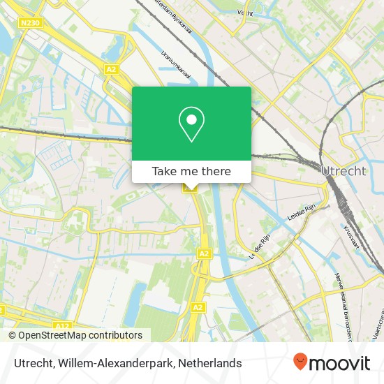 Utrecht, Willem-Alexanderpark map