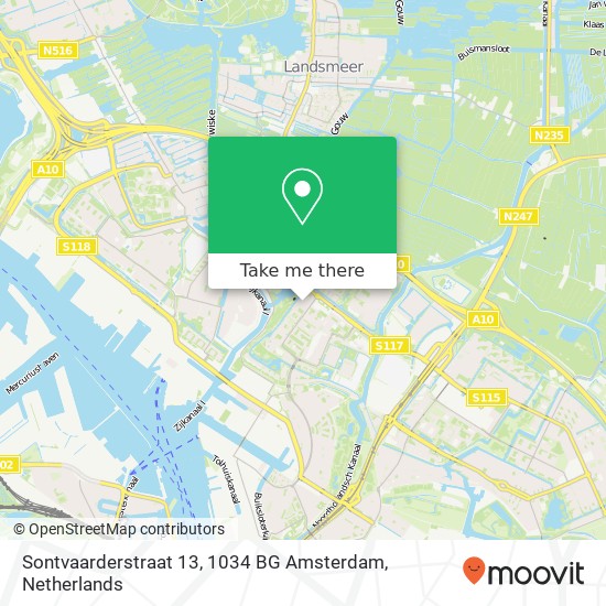 Sontvaarderstraat 13, 1034 BG Amsterdam map