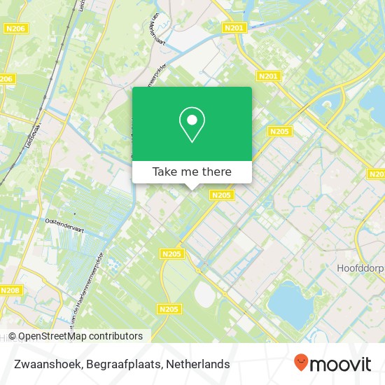 Zwaanshoek, Begraafplaats Karte