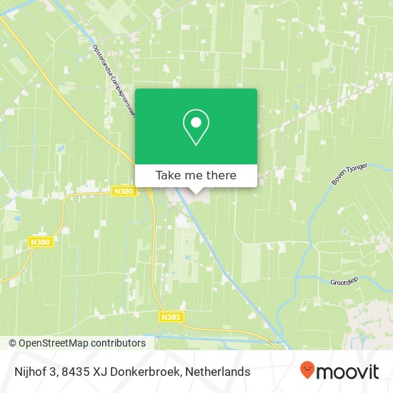 Nijhof 3, 8435 XJ Donkerbroek map