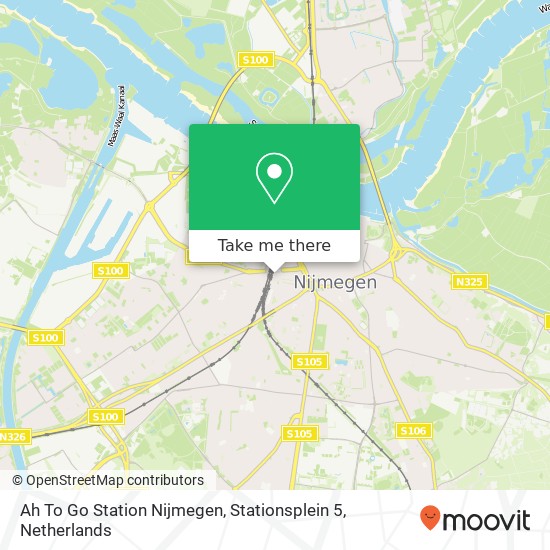 Ah To Go Station Nijmegen, Stationsplein 5 Karte