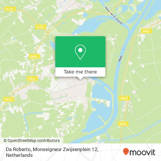 Da Roberto, Monseigneur Zwijsenplein 12 map