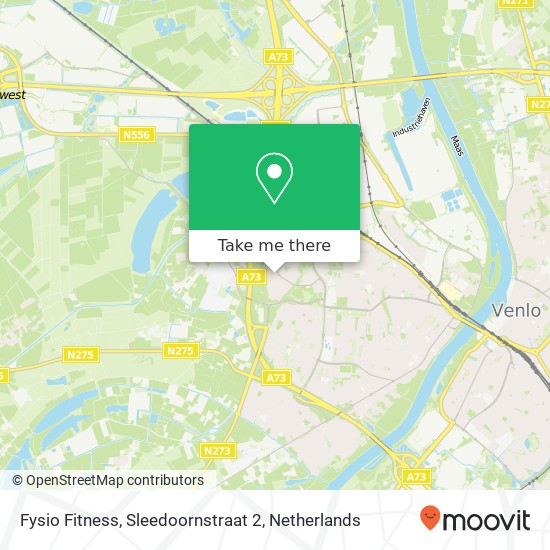 Fysio Fitness, Sleedoornstraat 2 Karte