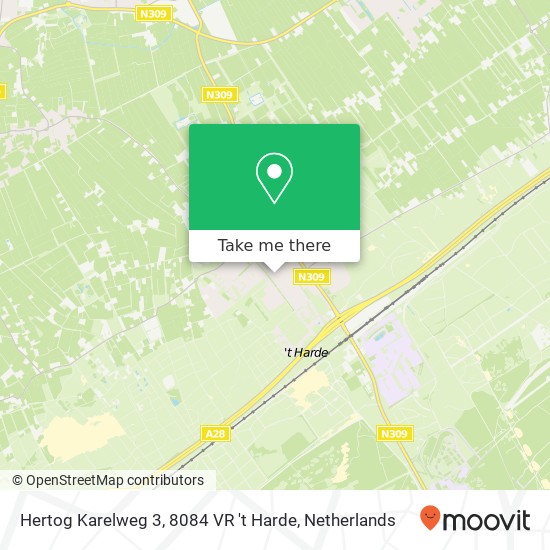 Hertog Karelweg 3, 8084 VR 't Harde map