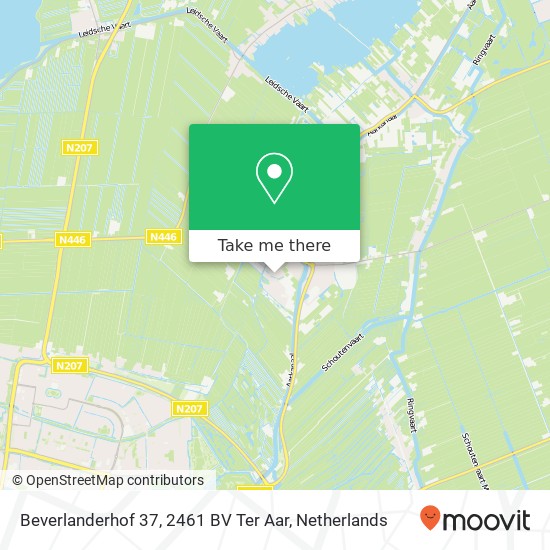 Beverlanderhof 37, 2461 BV Ter Aar Karte