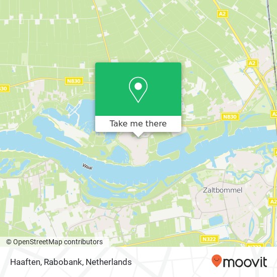 Haaften, Rabobank map