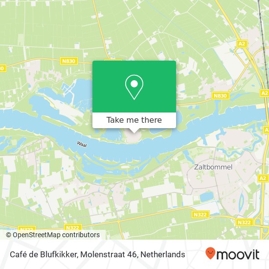 Café de Blufkikker, Molenstraat 46 Karte
