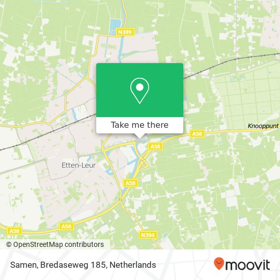 Samen, Bredaseweg 185 map