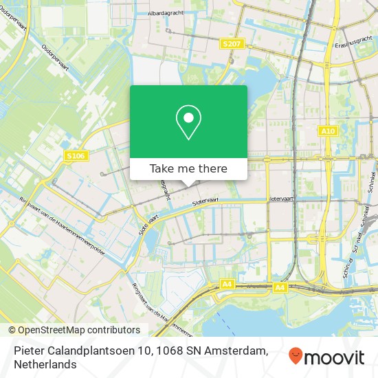 Pieter Calandplantsoen 10, 1068 SN Amsterdam map