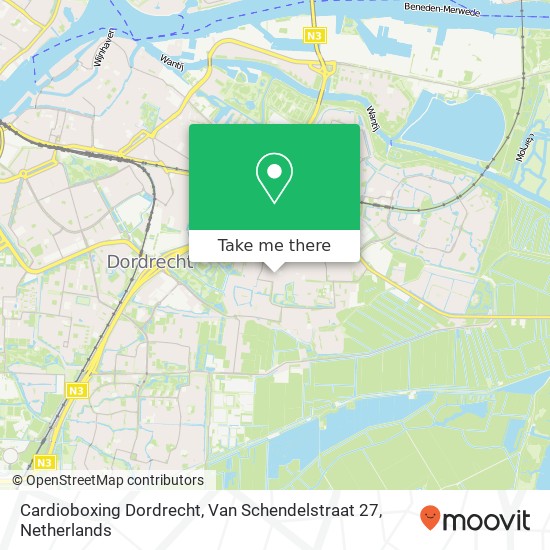 Cardioboxing Dordrecht, Van Schendelstraat 27 Karte