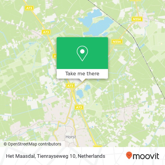 Het Maasdal, Tienrayseweg 10 map