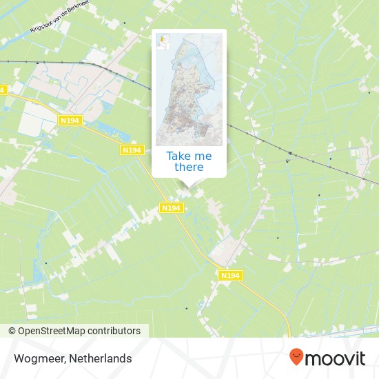 Wogmeer map