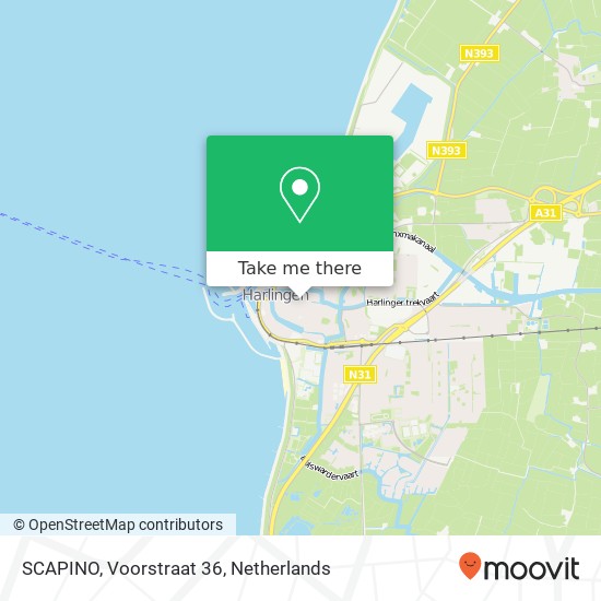 SCAPINO, Voorstraat 36 Karte