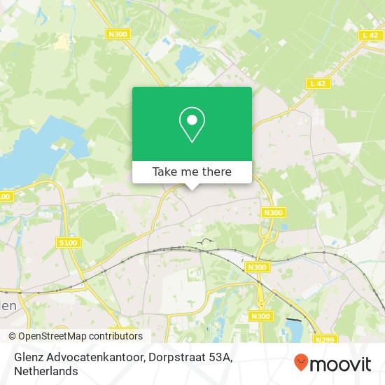 Glenz Advocatenkantoor, Dorpstraat 53A map