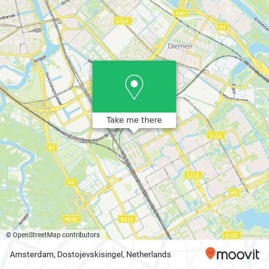 Amsterdam, Dostojevskisingel map