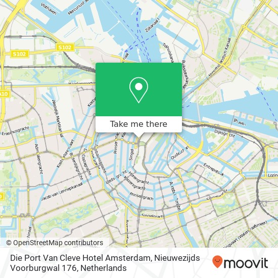 Die Port Van Cleve Hotel Amsterdam, Nieuwezijds Voorburgwal 176 map