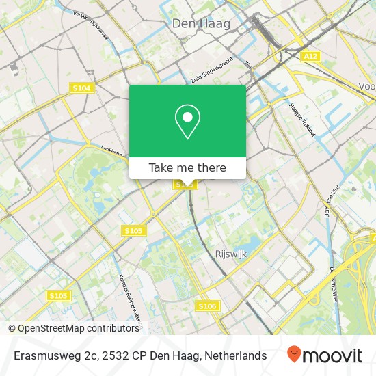 Erasmusweg 2c, 2532 CP Den Haag map