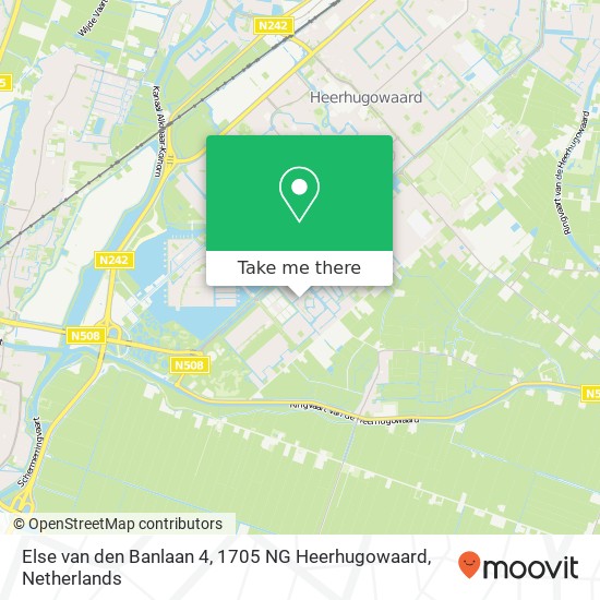 Else van den Banlaan 4, 1705 NG Heerhugowaard map