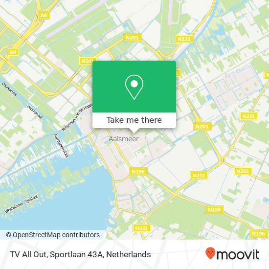TV All Out, Sportlaan 43A map
