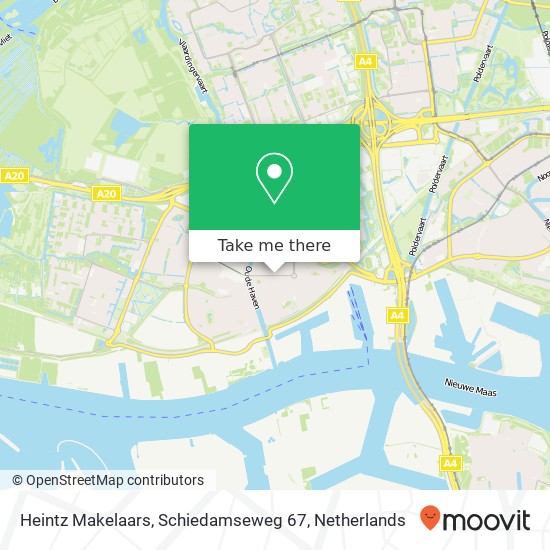 Heintz Makelaars, Schiedamseweg 67 map