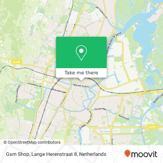 Gsm Shop, Lange Herenstraat 8 map