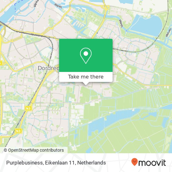 Purplebusiness, Eikenlaan 11 map