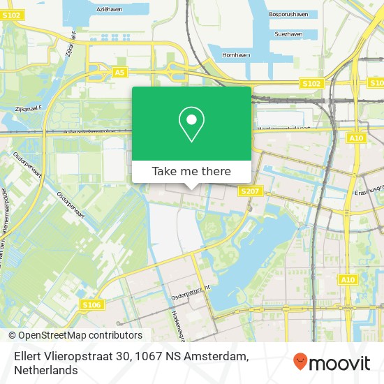 Ellert Vlieropstraat 30, 1067 NS Amsterdam map