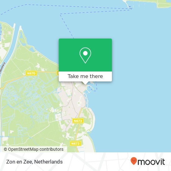 Zon en Zee map