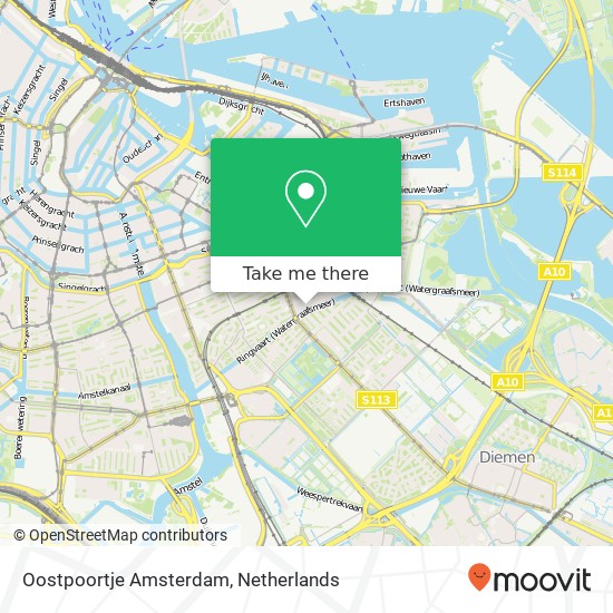 Oostpoortje Amsterdam Karte