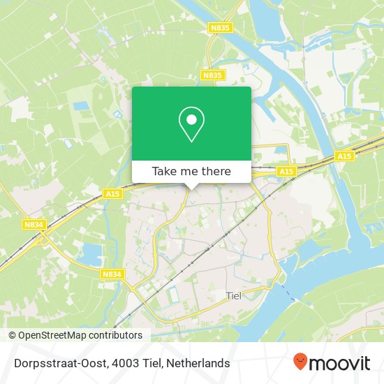 Dorpsstraat-Oost, 4003 Tiel map