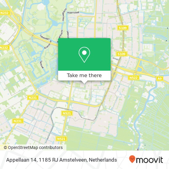 Appellaan 14, 1185 RJ Amstelveen map