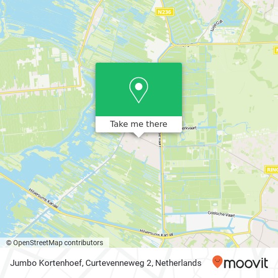 Jumbo Kortenhoef, Curtevenneweg 2 map