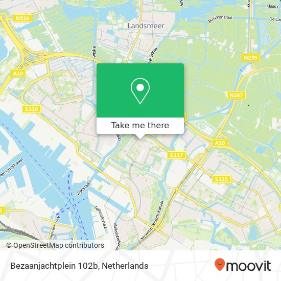 Bezaanjachtplein 102b, 1034 DA Amsterdam map