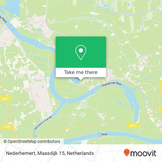 Nederhemert, Maasdijk 15 map