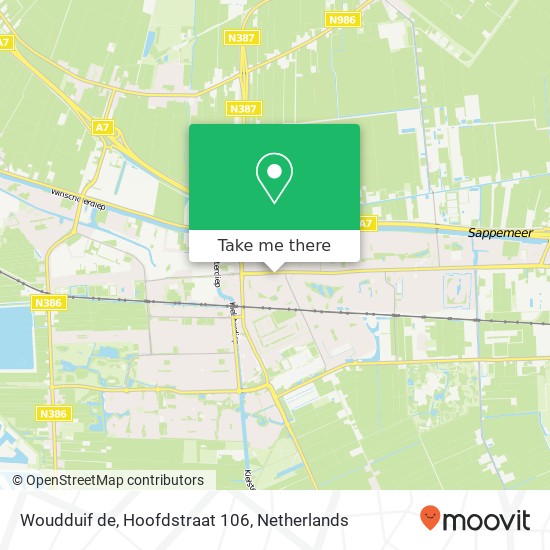 Woudduif de, Hoofdstraat 106 map