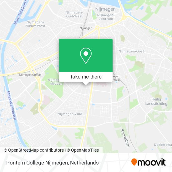 Pontem College Nijmegen map