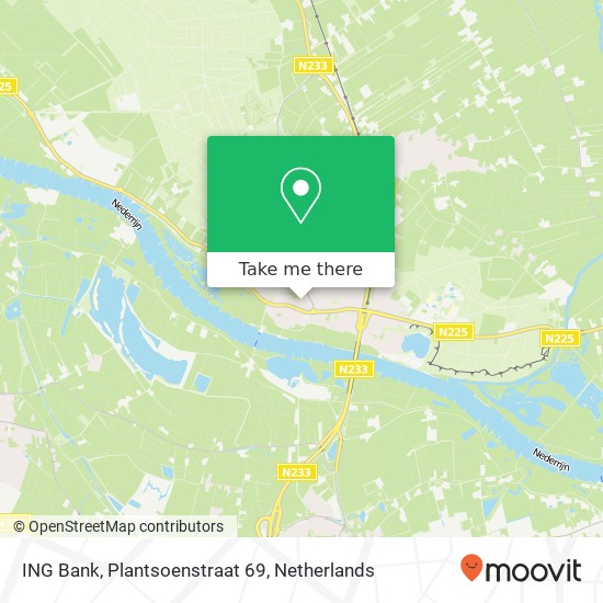 ING Bank, Plantsoenstraat 69 map